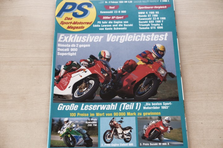 Deckblatt PS Sport Motorrad (02/1993)